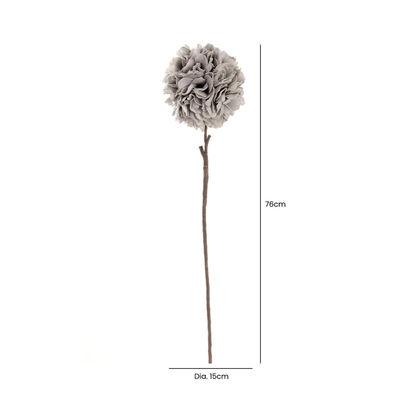 Grey Foam Carnation Flower Stem