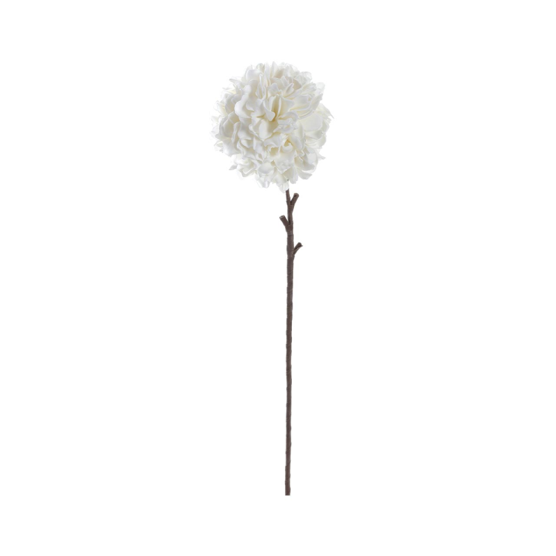 White Foam Carnation Flower Stem