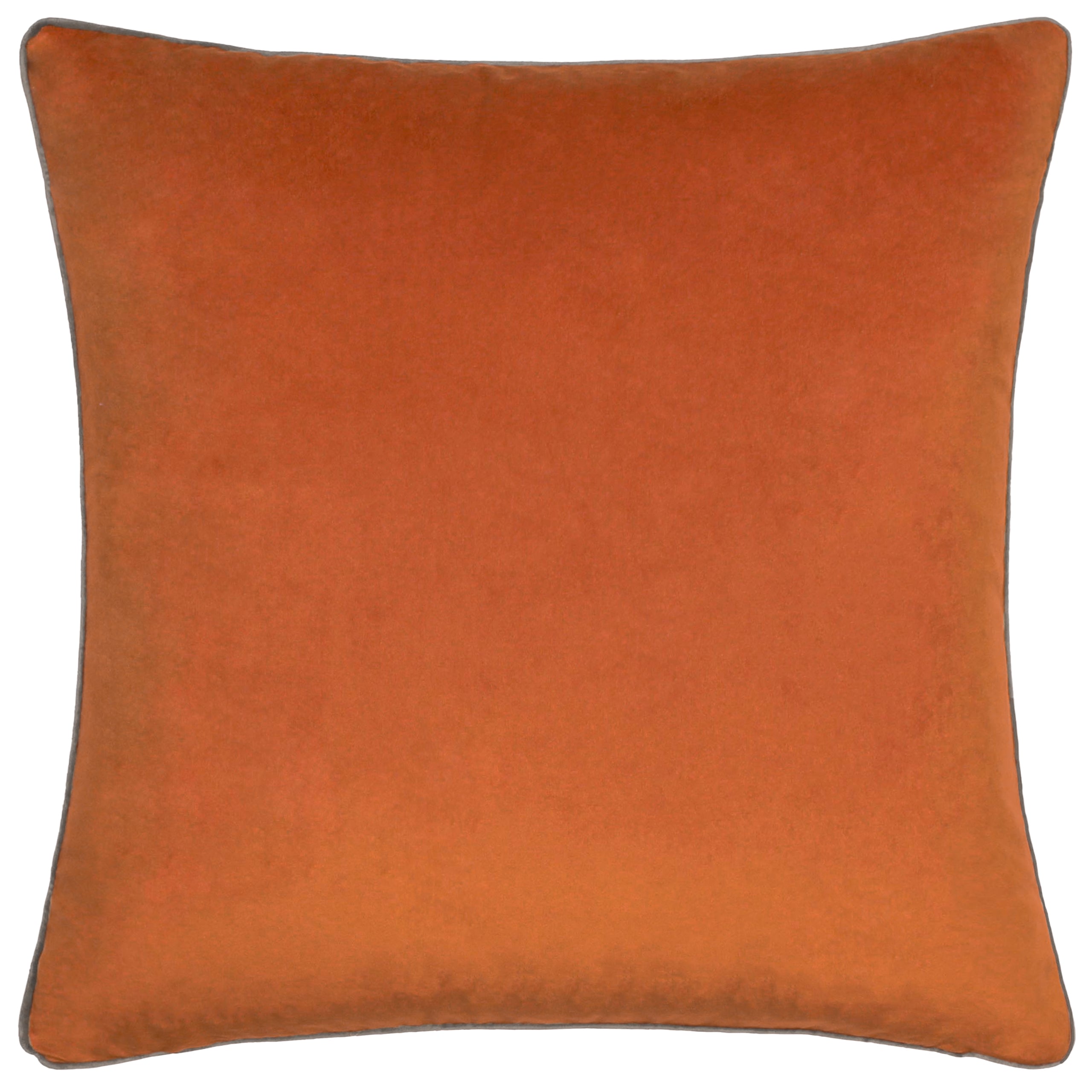 Colemans Meridian Velvet Cushion - Pumpkin/ Mocha